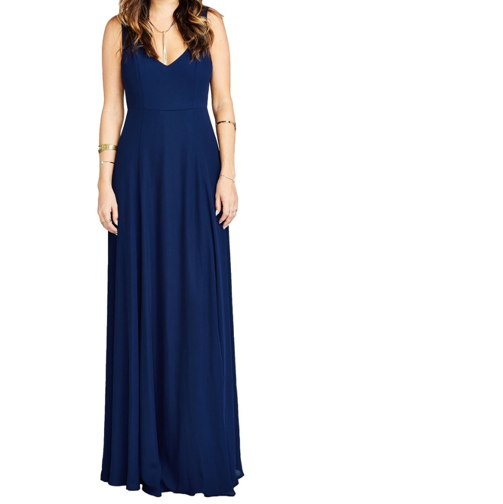 Show Me Your Mumu Navy Blue Jenn Maxi Dress